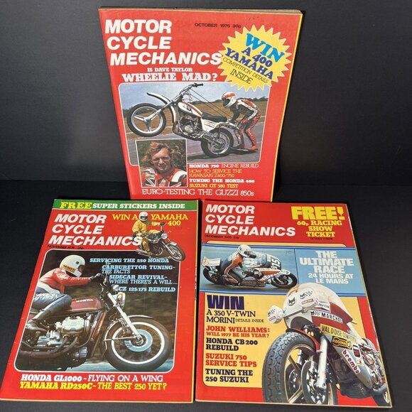 Vtg. 9x Motor Cycle Mechanic Magazines 1973 - 1976 Bikes Printed In England - Picture 5 of 16